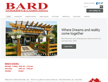 Tablet Screenshot of bardnurseries.com